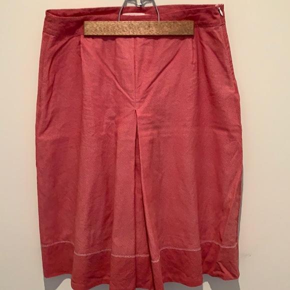 Pin up style red and white micro dot midi skirt - Picture 1 of 4